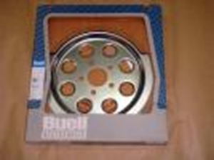 Picture of 95-02 BUELL TUBE FRAME MODELS OEM BUELL PRO SERIES SATIN CHROME ( 61 ) TOOTH SPROCKET COVER ( # 40214-01Y )